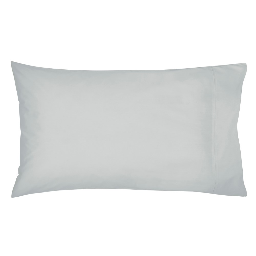 Plain Housewife Pillowcase By Bedeck of Belfast in Silver Grey